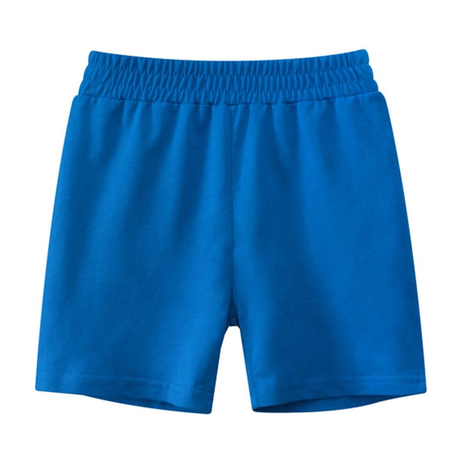 Teen Girl Athletic Shorts with Pockets New Kids Girls Cotton Bike Shorts Solid Color Breathable Sports Activewear Dance Bottoms Short Pants Blue 4 Years